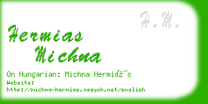 hermias michna business card